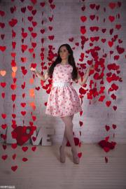 Showy Beauty:   Sabina - Red Heart